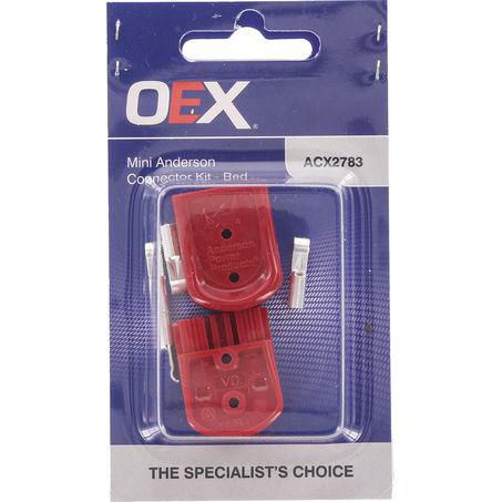 MINI ANDERSON PLUG SBS CONNECTOR KIT, 35A, RED ACX2783