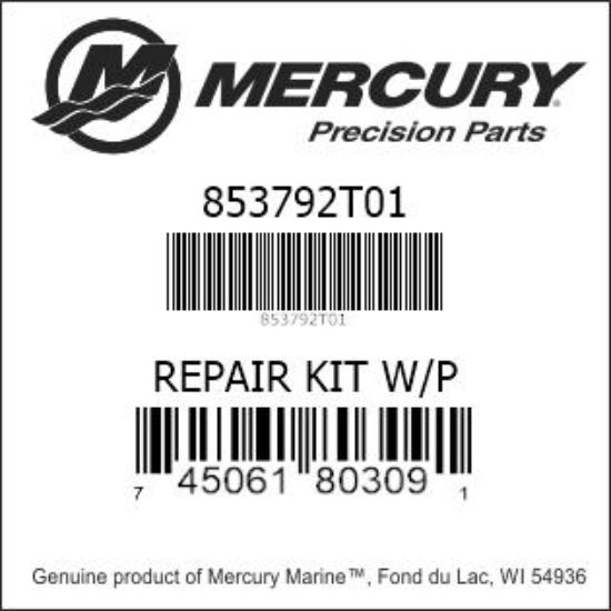 WATER PUMP REPAIR KIT 853792T01