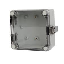 ABS IP66 CLEAR LID HINGE JUNCTION BOX 125 X 125 X 75MM DS-ATS-1212-S