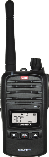 5/1 WATT IP67 UHF CB HANDHELD RADIO TX6160X