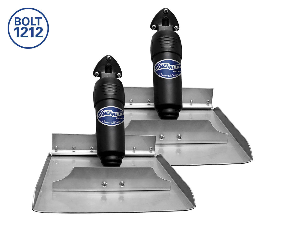 BENNETT MARINE BOLT ELECTRIC TRIM TABS 12 INCH PLATE KIT JPW16304