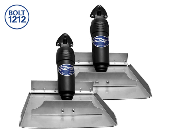 BENNETT MARINE BOLT ELECTRIC TRIM TABS 12 INCH PLATE KIT JPW16304