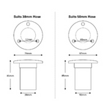 KEYLESS DECK FILL STAINLESS STEEL FUEL 38MM JPW19270