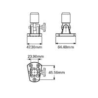 LIGHT POLE 360 DEGREE LED NYLON FOLDING BASE & FLAT HEAD 225MM JPW1625
