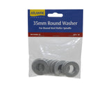 GALVANISED TRAILER ROLLER WASHER 35MM SUITS 16MM PIN (10PK) RM35MM-10