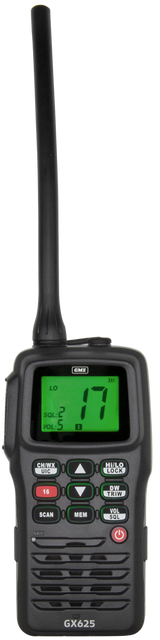 5/1 WATT HANDHELD VHF MARINE RADIO GX625
