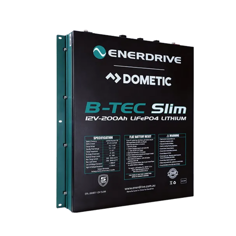 B-TEC 200AMP / 12V LIFEPO4 SLIM METAL CASE EPL-200BT-12V-SLIM