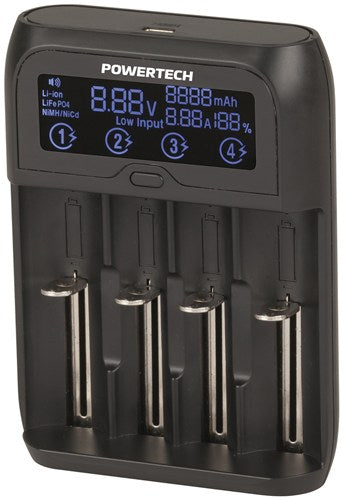 4-CHANNEL UNIVERSAL FAST CHARGER WITH LCD MB3703