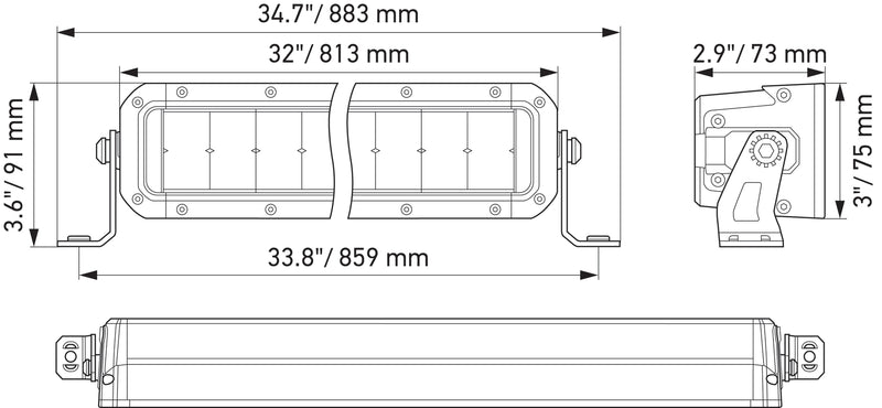 BLACK MAGIC TOUGH LED 30INCH DOUBLE ROW LIGHTBAR 1GJ358197411