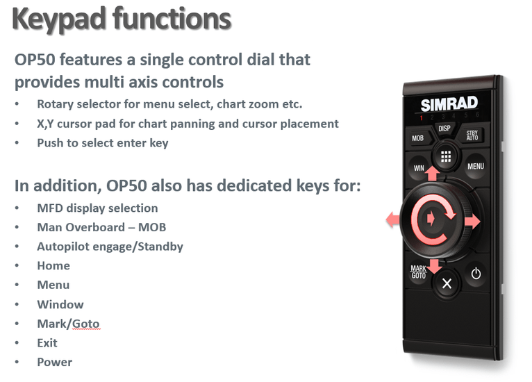 SIMRAD OP50 REMOTE 000-12364-001