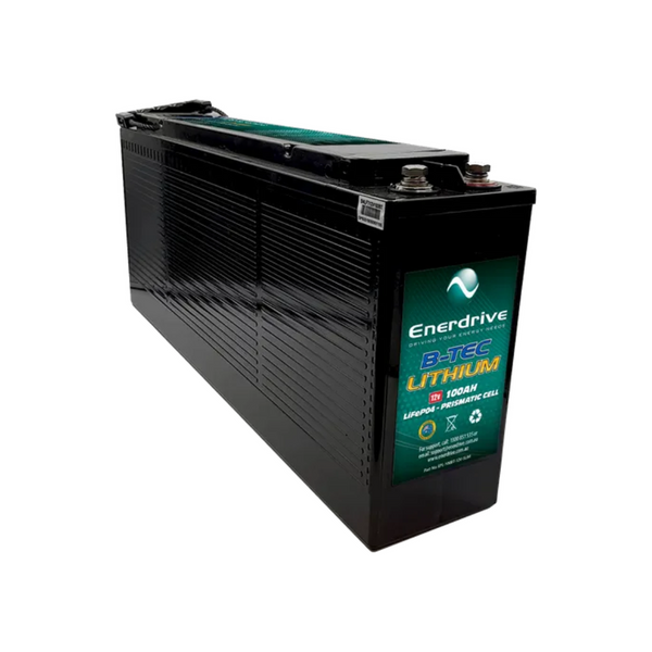 B-TEC 100AMP / 12V LIFEPO4 SLIM CASE BATTERY EPL-100BT-12V-SLIM