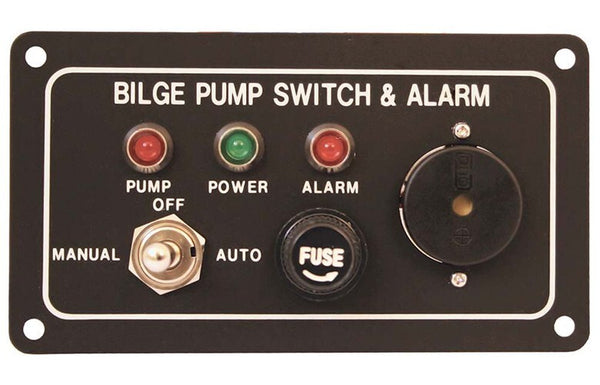 BILGE ALARM & PUMP CONTROL SWITCH PANEL 12V RWB1963