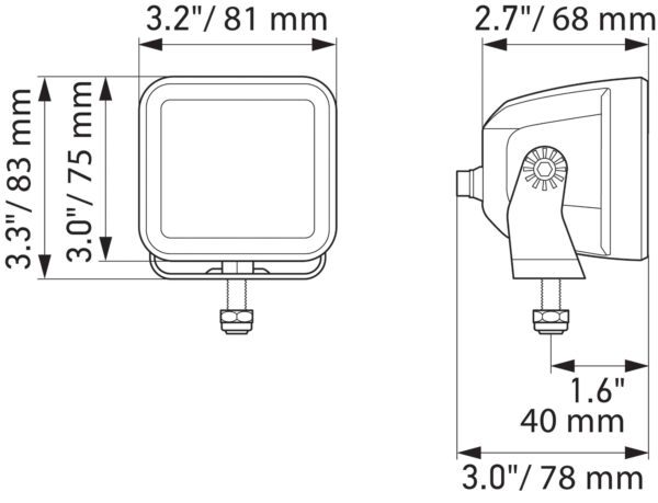 LED CUBE KIT 3.2INCH FLOOD 1FA358176811