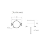 IGNITE LED ROTATING / STROBE BEACON BLUE IRB001B