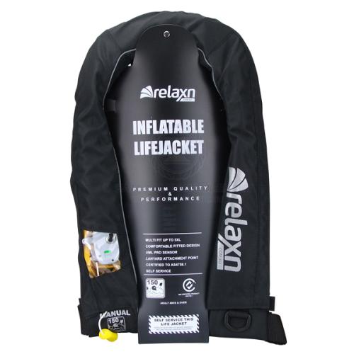 INFLATABLE JACKET MANUAL RELAXN 150N BLACK 50465