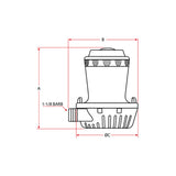 SHURFLO 2000 12V BILGE PUMP 232106