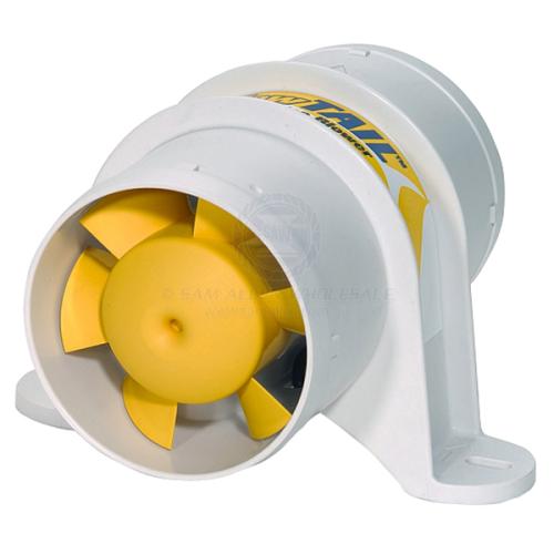BILGE BLOWER SHURFLO YELLOW TAIL IN-LINE 12V SUIT 4 ID HOSE 39654