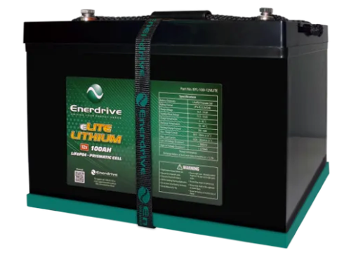 ENERDRIVE 100AH/12V LIFEPO4 BATTERY ELITE EPL-100-12VLITE