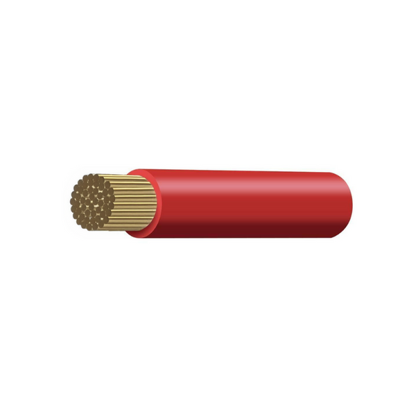 00 B&S RED BATTERY CABLE SINGLE CORE P/M
