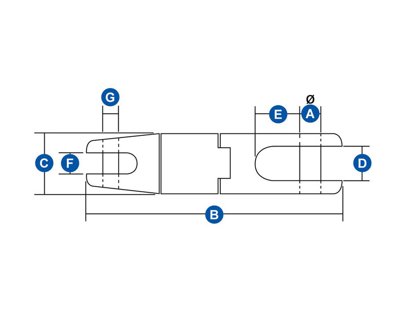 ANCHOR SWIVEL CONNECTOR 6-12MM JPW4926