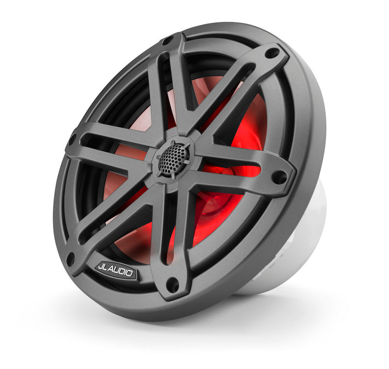 M3-770X-S-GM-I 7.7" MARINE SPEAKERS GRAY SPORT GRILLES LED 010-03067-00