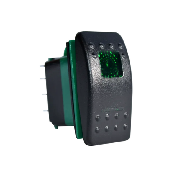 ROCKER SWITCH ON-OFF SPST 3PIN GREEN LED EA-RS-01