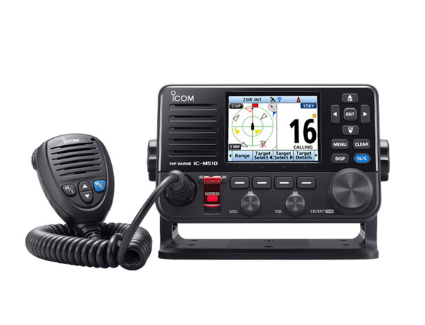 MARINE RADIO WITH REMOTE MIC AND AIS RECEIVE IC-M510E-AIS